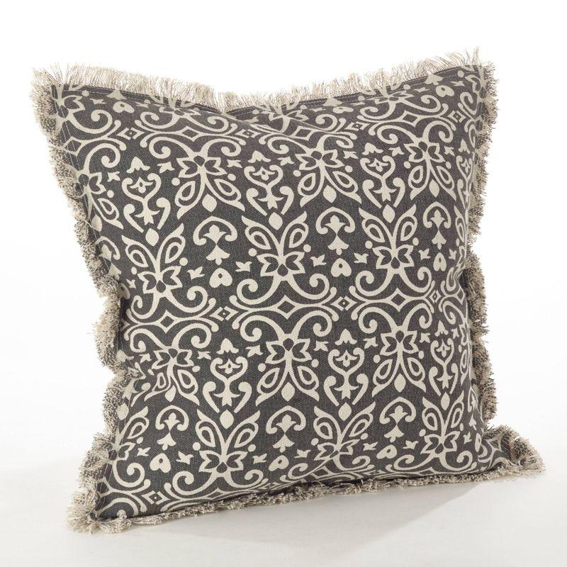 Naxos Geometric Feather Throw Pillow