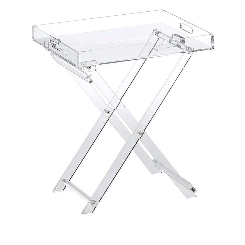 Design Styles Acrylic Folding Tray Table