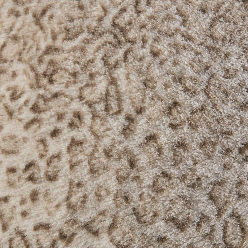 Madison Park Faux Fur Striped Throw Pillow