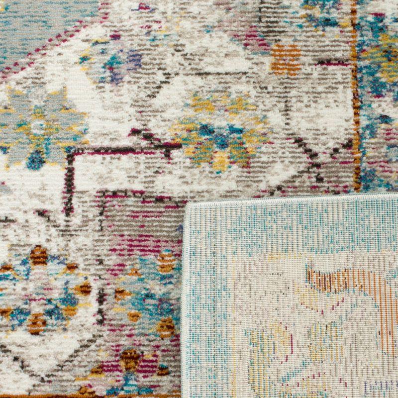 Aria ARA160 Power Loomed Runner Rug - Green/Creme - 2'x8' - Safavieh.