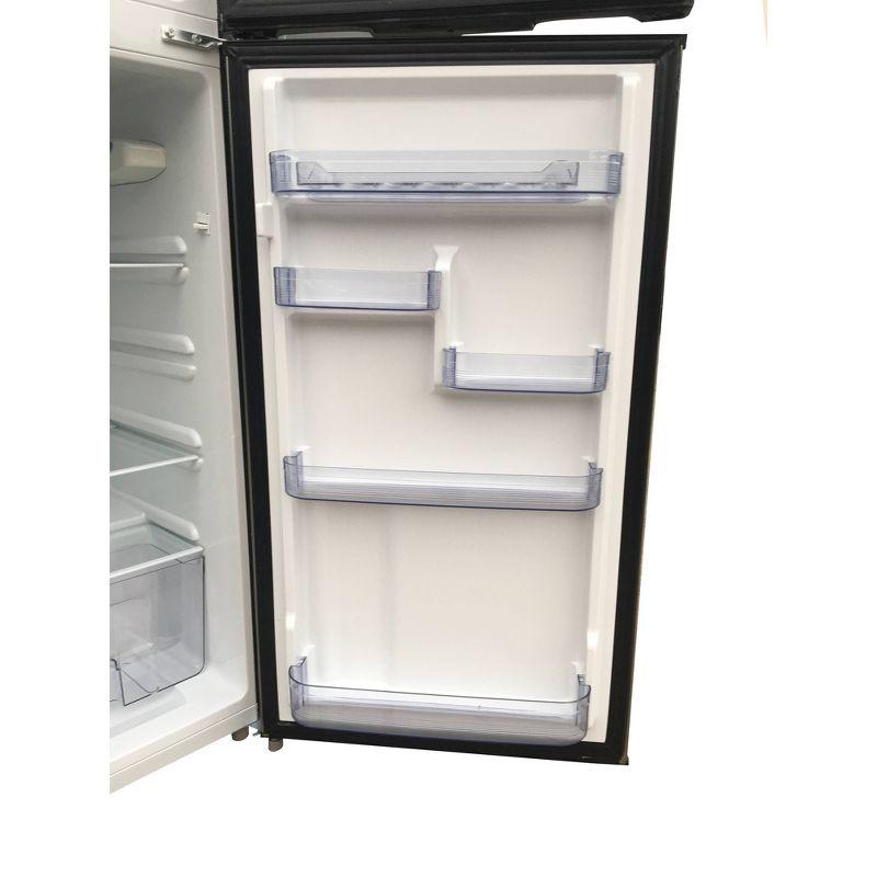 Frigidaire 7.5 cu ft top-Mount Refrigerator - Platinum: Stainless Steel, Freestanding, Adjustable Shelves, Reversible Door