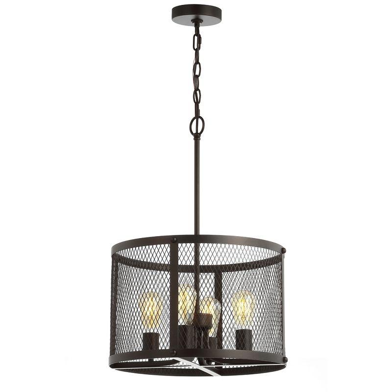 Modern Farmhouse Gray Metal LED Pendant Light