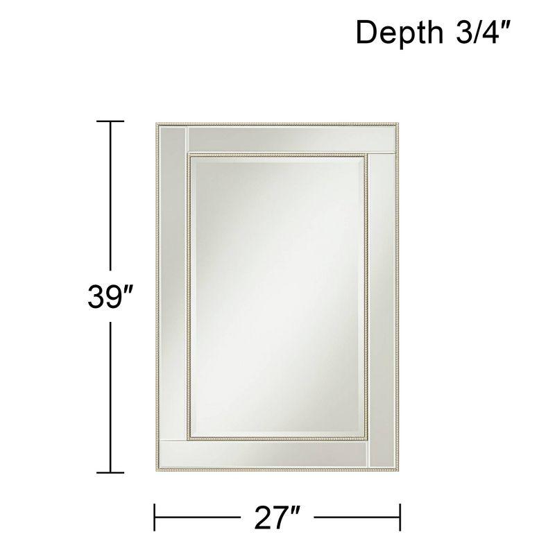 Champagne Gold Beveled Edge 45" Rectangular Wall Mirror