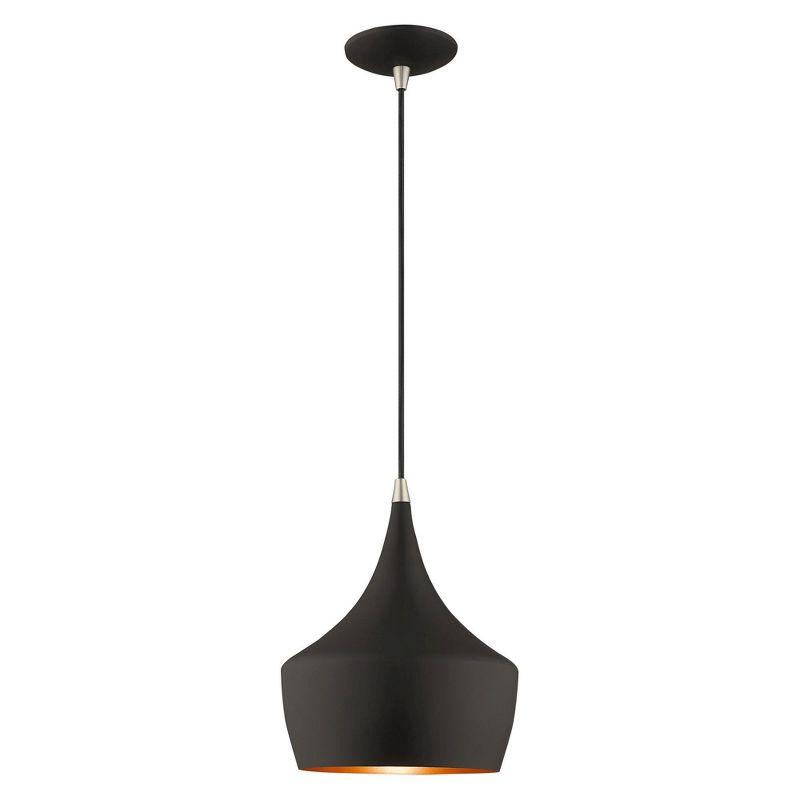 Schultz Single Light Metal Dimmable Pendant