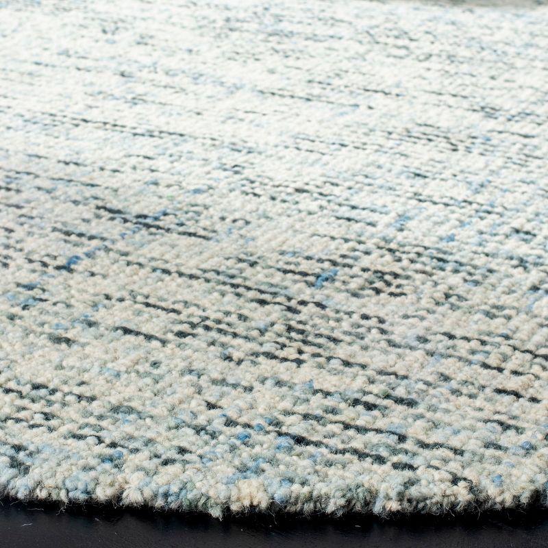 Abstract ABT468 Handmade Indoor Accent Rug - Blue/Charcoal - 2'-3"x4' - Safavieh