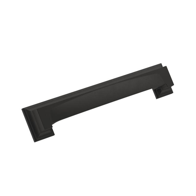 Matte Black Steel Cabinet Cup Pull with Mounting Hardware