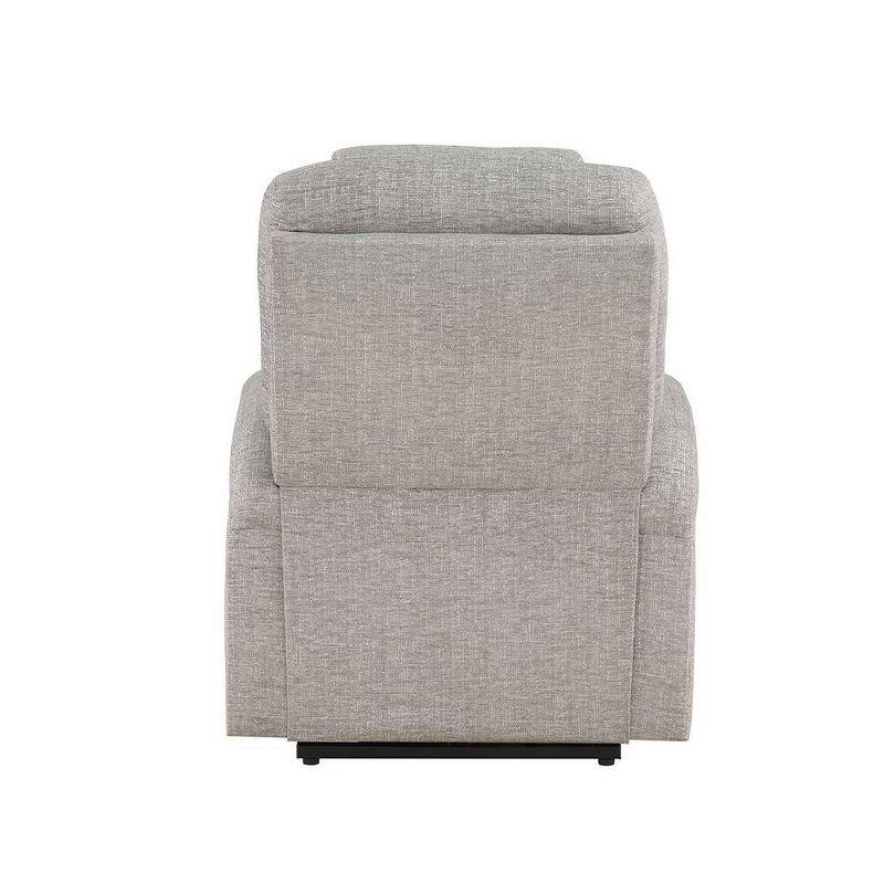 Acme Furniture Evander Reclining Sofa Light Gray Chenille