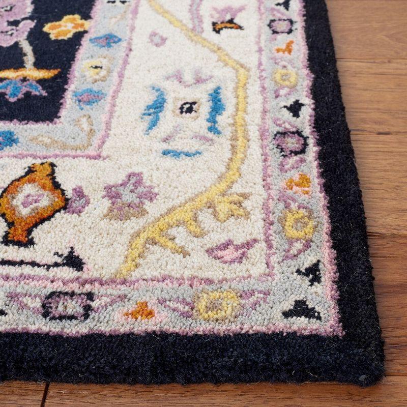 Anatolia AN513 Hand Tufted Runner Rug  - Black/Ivory - 2'3"x8' - Safavieh.