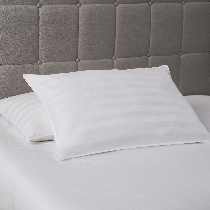 White Hypoallergenic Polyester King Pillow for Stomach Sleepers