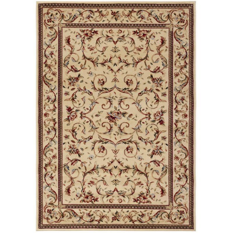 Lyndhurst LNH322 Power Loomed Area Rug - Ivory/Ivory - 5'3"x7'6" - Safavieh