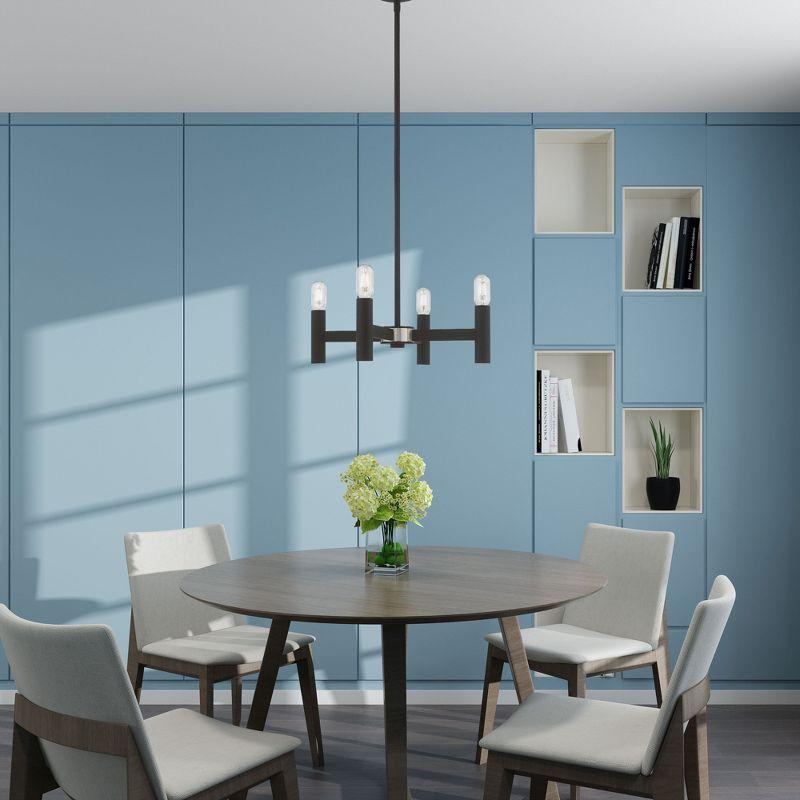 Livex Lighting Copenhagen 4 - Light Chandelier in  Black