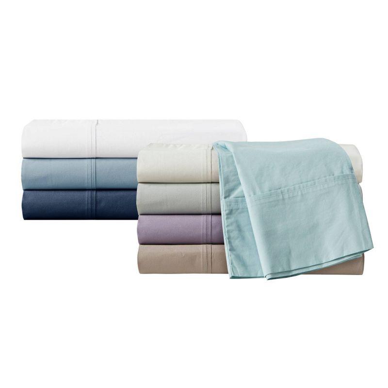 Peached Percale 200 Thread Count Relaxed Cotton Percale Sheet Set