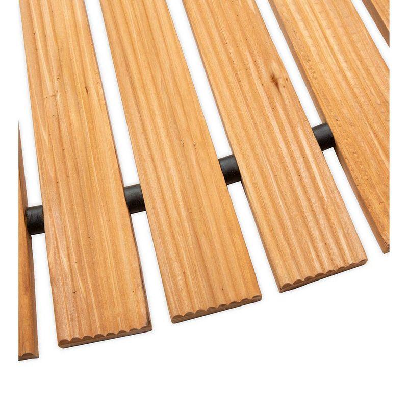 Plow & Hearth 4'L Roll-Out Curved Hardwood Pathway