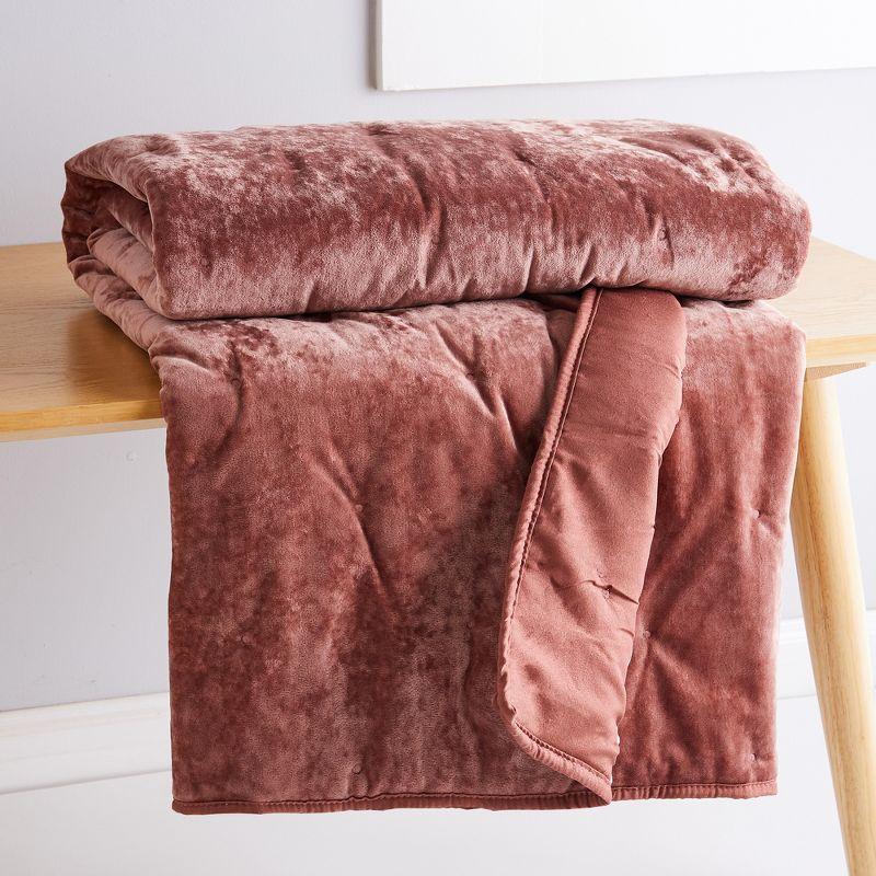 BH Abruzzi Plum Quilted Throw- Levtex Home