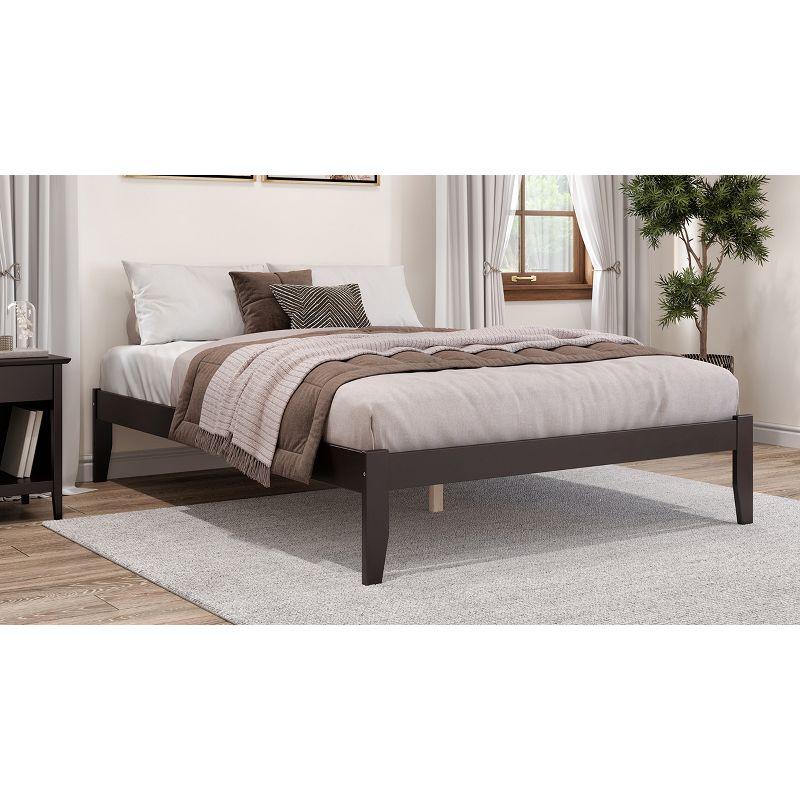 Queen Colorado Bed Espresso - AFI: Strong Slat Kit, No Foundation Needed, Electronics Charger Included