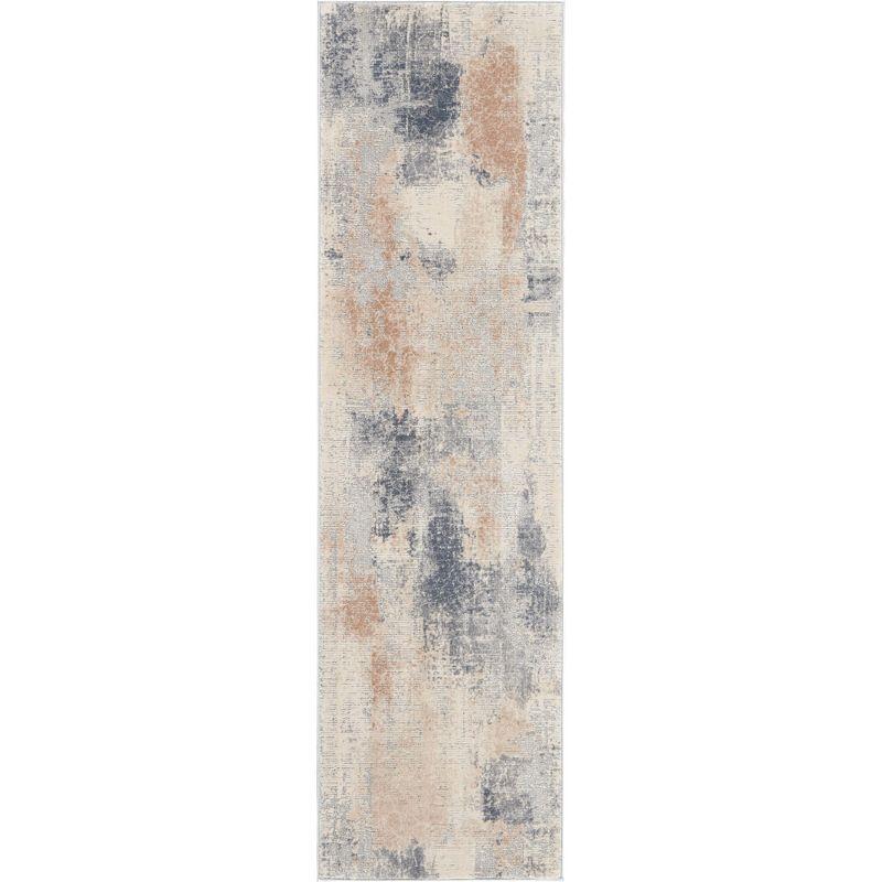 Nourison Rustic Textures Contemporary Abstract Indoor Area Rug Beige/Grey 2'2" x 7'6"