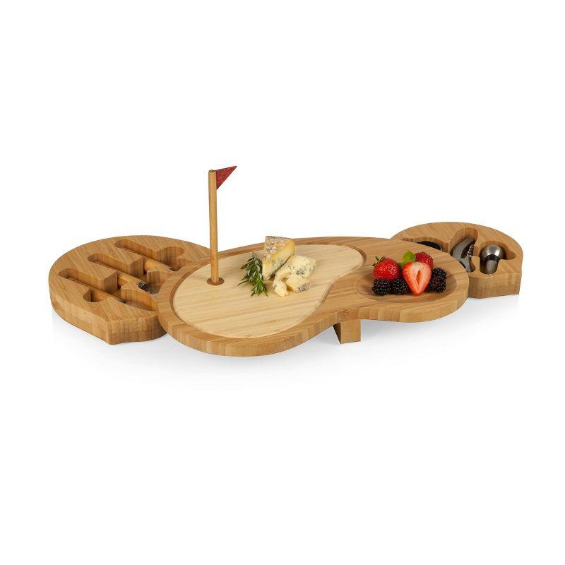 Millwood Pines Sand Trap Golf Gift Cheese Board & Knife Set - Novelty Charcuterie Board with Cheese Knife Set - Cheese Boards Charcuterie Boards - Serving Platter Enoch