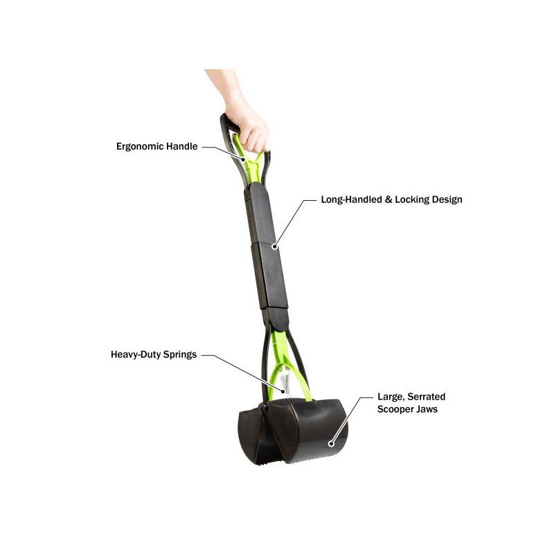 PETMAKER Foldable Pet Pooper Scooper, Green