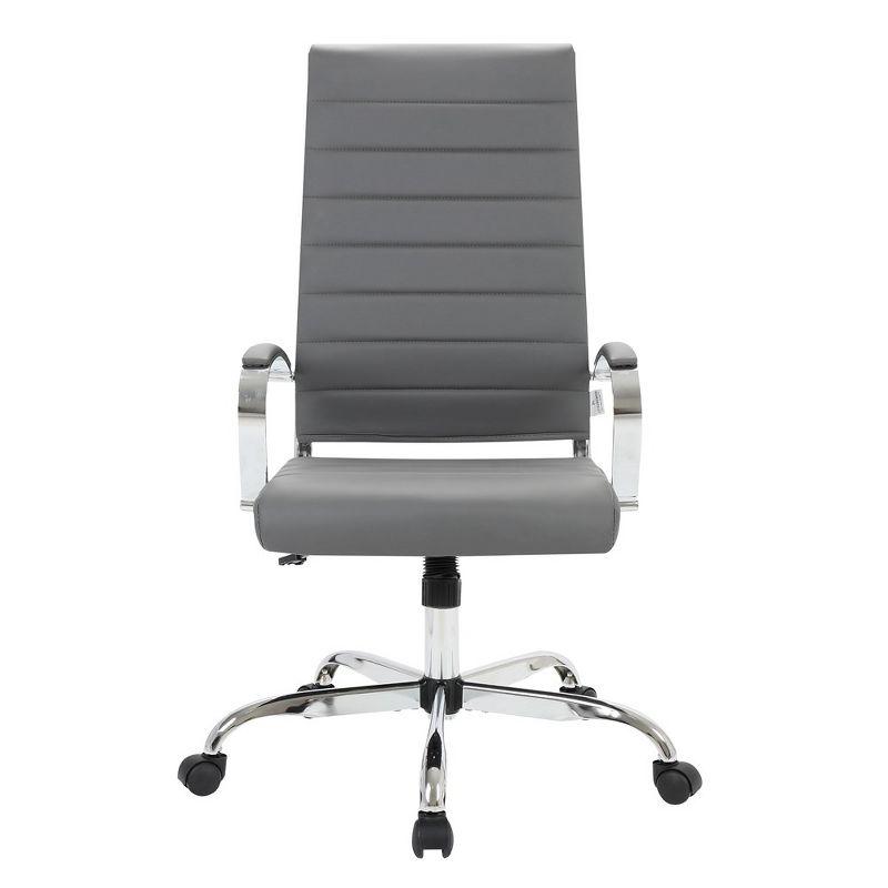 LeisureMod Benmar Modern High Back Leather Office Chair