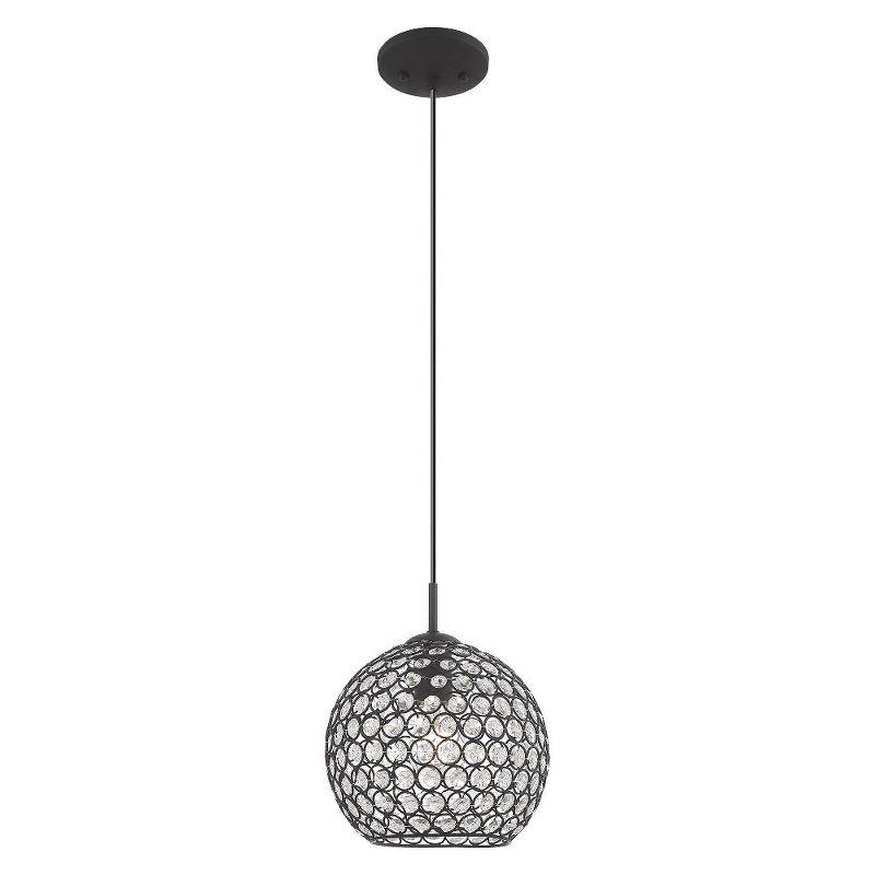 Livex Lighting Cassandra 1 - Light Pendant in  Black