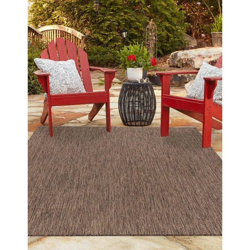 Unique Loom Outdoor Solid Solid Woven Area Rug