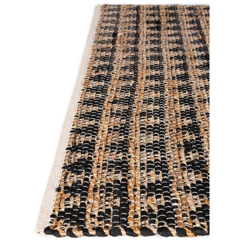 Unique Loom Chindi Jute Geometric Indoor Hand Made Area Rug