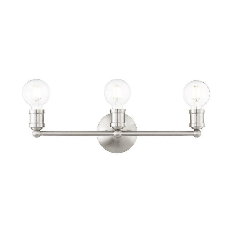 Livex Lighting Lansdale 3 - Light Vanity in  Brushed Nickel