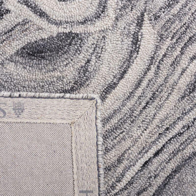 Abstract ABT148 Handmade Indoor Accent Rug - Dark Grey/Black - 3'x5' - Safavieh