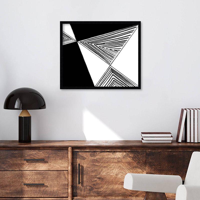 25" x 21" Abstract Perspective by Teju Reval Wood Framed Wall Art Print - Amanti Art: Modern Giclee Lithograph