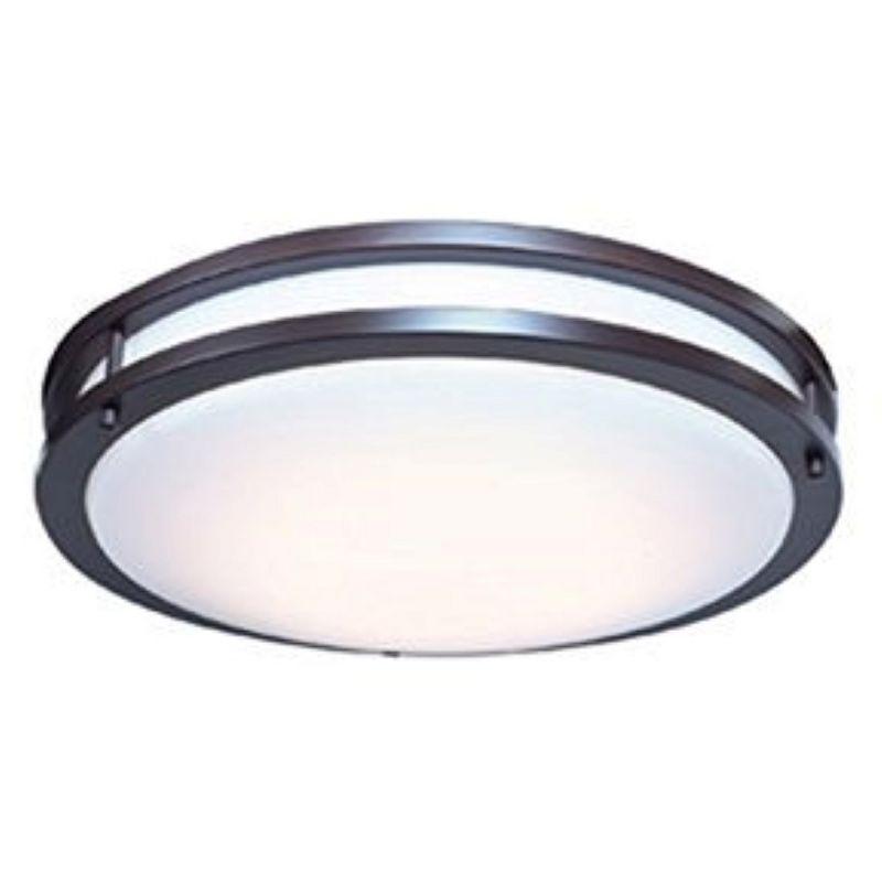 Solero Brushed Steel 18" LED Flush Mount Ceiling Light