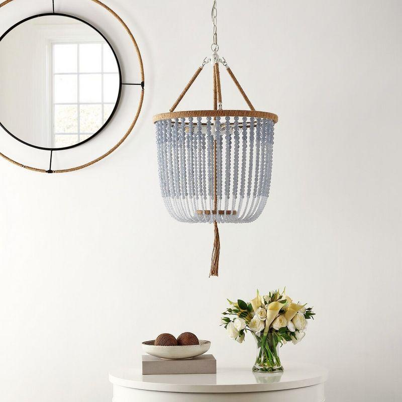 Angie Beads Pendant Lamp - LIT4476 - Blue - Safavieh