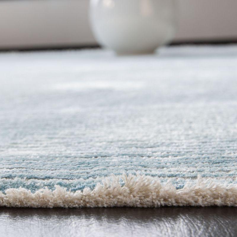 Dream 500 DRM500 Power Loomed Indoor Area Rug - Turquoise/Grey - 6'7"x6'7" - Safavieh
