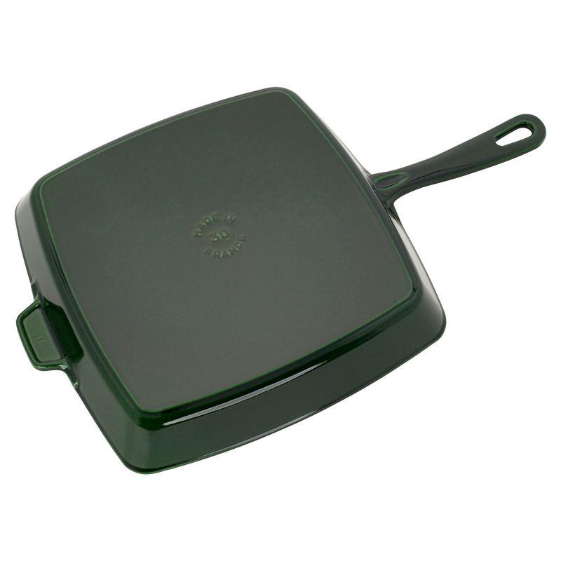 Staub 12" Basil Enameled Cast Iron Square Grill Pan