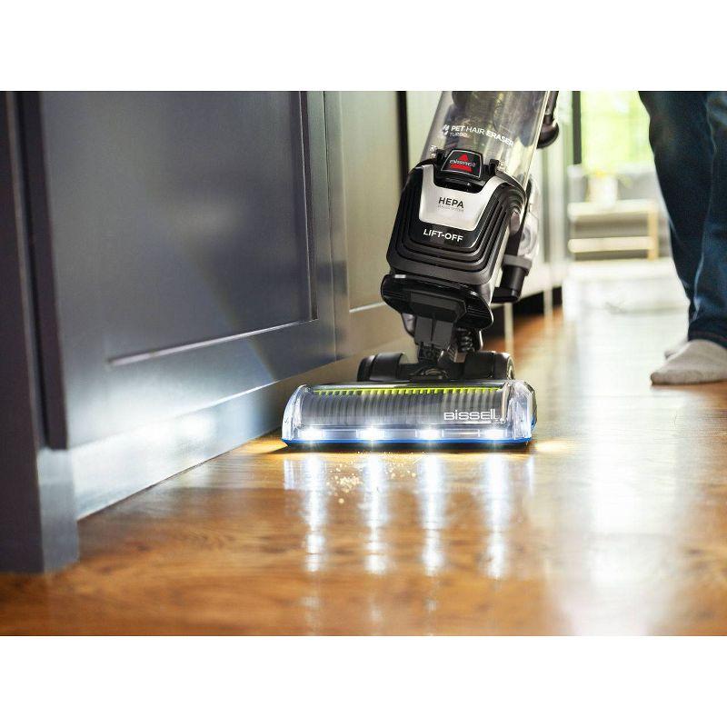 BISSELL 3774F BISSELL Pet Hair Eraser Turbo Lift-Off Vacuum, w/ Self-Cleaning Brush Roll, Powerful Pickup with TurboBrush Pivot Tool & Crevice Tool, 3774F
