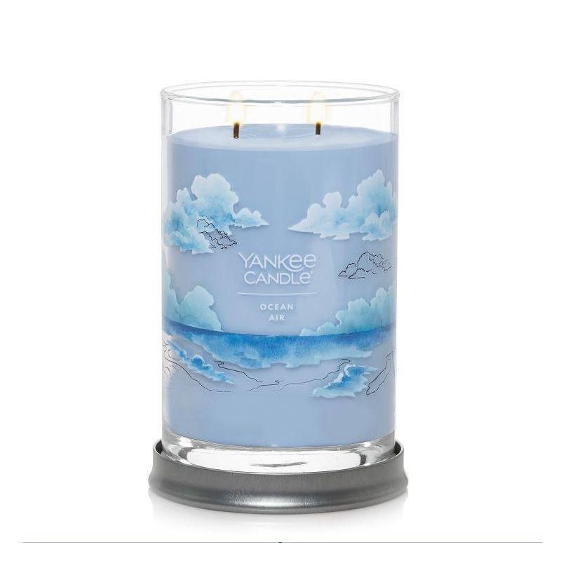 20oz Signature Large Tumbler Candle Ocean Air - Yankee Candle: Soy Wax Blend, Dual Wick, Amber & Jasmine Scent