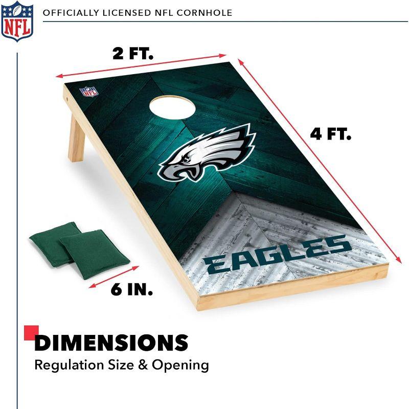 NFL Philadelphia Eagles 2'x4' Wood Cornhole Set