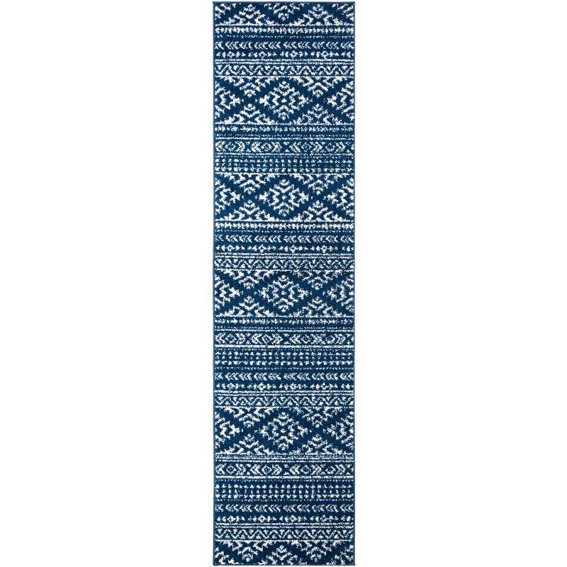 Tulum TUL272 Power Loomed Runner Rug - Navy/Ivory - 2'x17' - Safavieh.