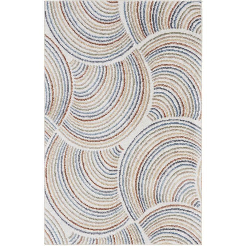 Astra Multicolor Wool and Synthetic 2'2" x 4' Abstract Rug