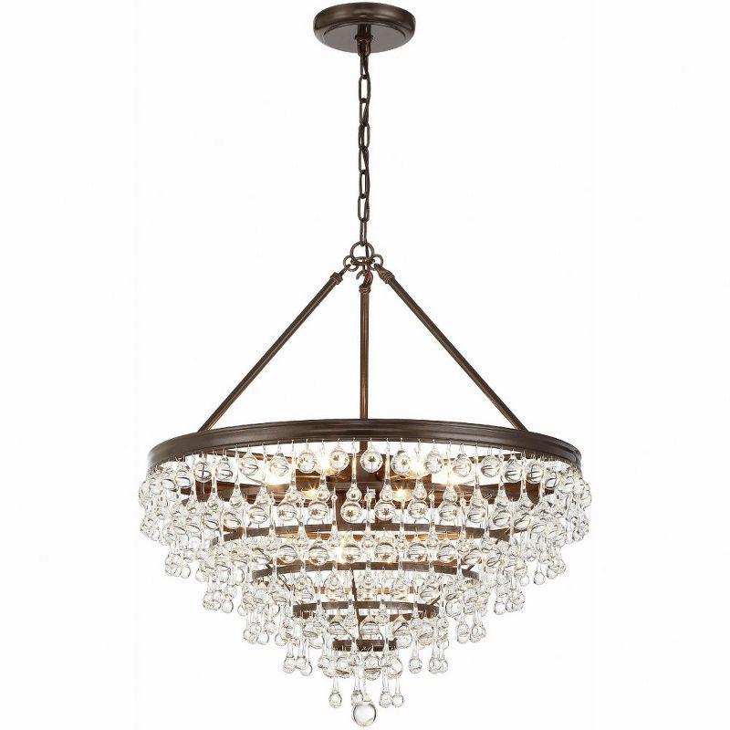 Crystorama Lighting Calypso 8 - Light Chandelier in  Vibrant Bronze