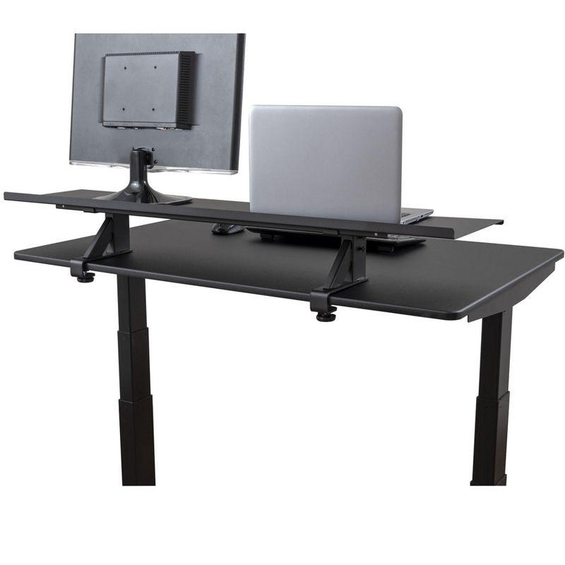 Stand Up Desk Store Clamp-On Adjustable Height Desk Shelf Monitor Stand