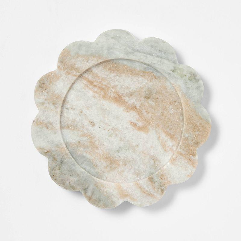 Marble Candle Tray Gray - Threshold™ designed with Studio McGee