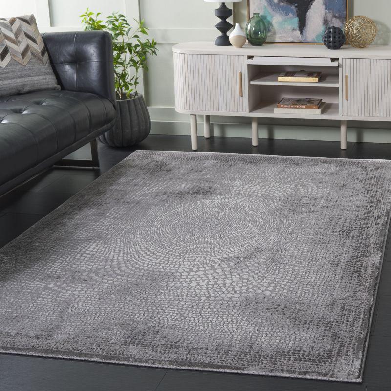 Meadow MDW333 Power Loomed Indoor Area Rug - Grey/Ivory - 6'7"x6'7" - Safavieh