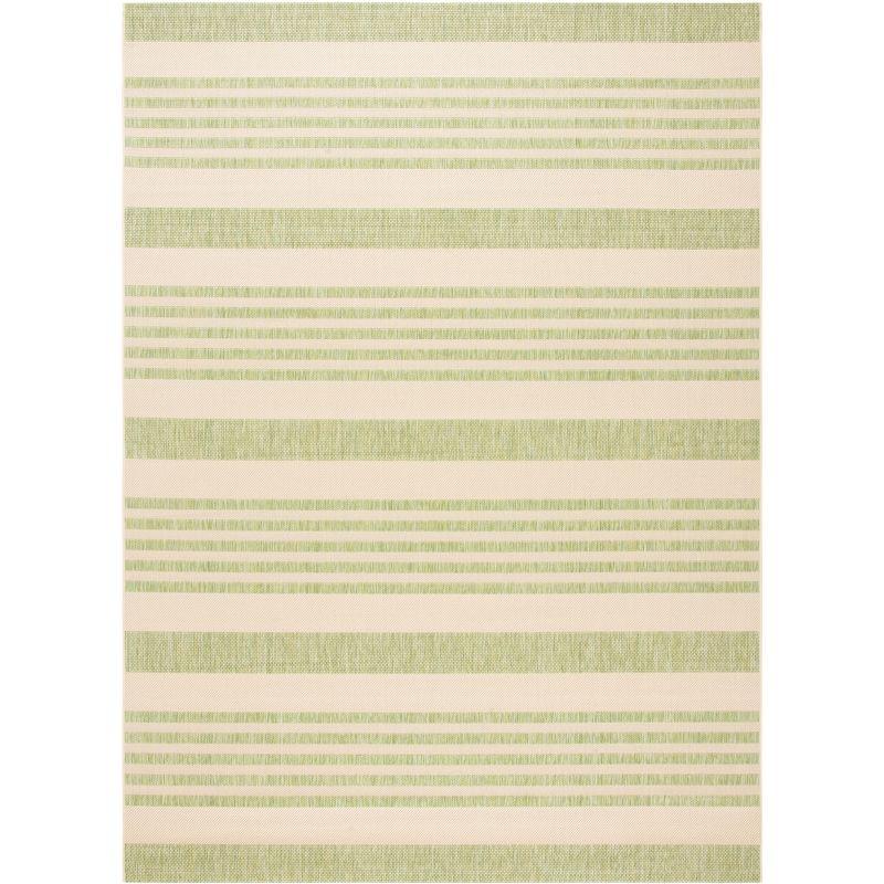 Courtyard CY6062 Power Loomed Indoor/Outdoor Area Rug - Beige/Sweet Pea - 6'7"x9'6" - Safavieh.