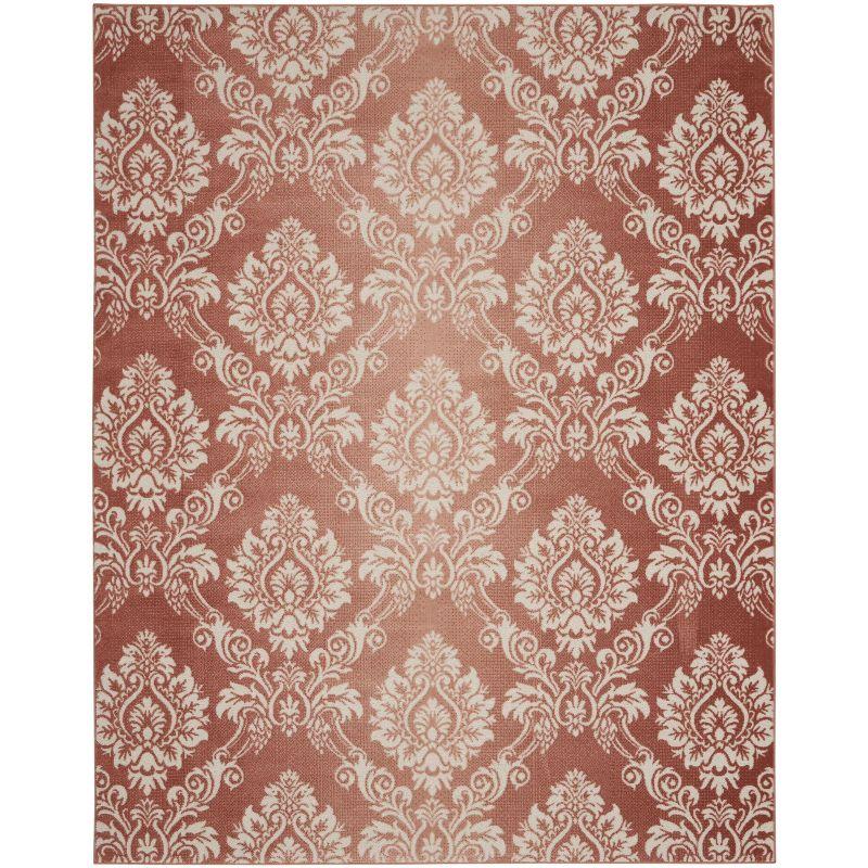 Nourison Elation ETN03 Indoor only Area Rug - Brick Ivory 7'10" x 9'10"