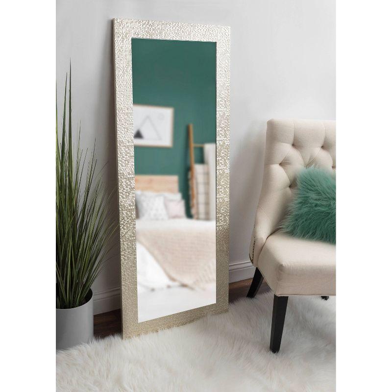 Gold Full Length Rectangular Bathroom Vanity Mirror