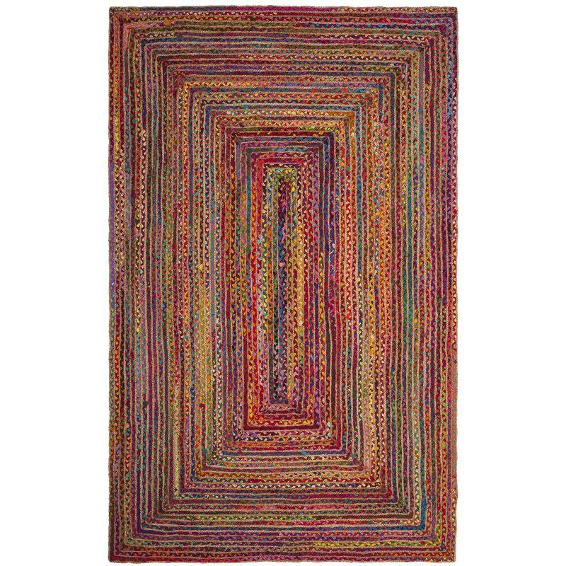 Cape Cod CAP202 Woven Indoor Area Rug - Red/Multi - 4'x6' - Safavieh