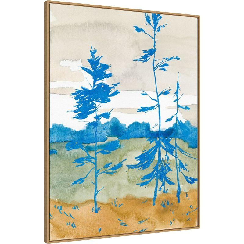 Amanti Art Cerulean Spruce Trees II by Jacob Green Framed Canvas Wall Art