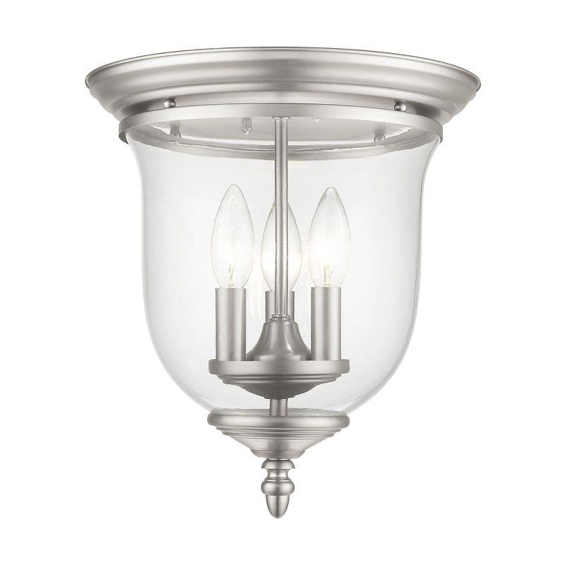 Livex Lighting Legacy 3 - Light Flush Mount in  Brushed Nickel