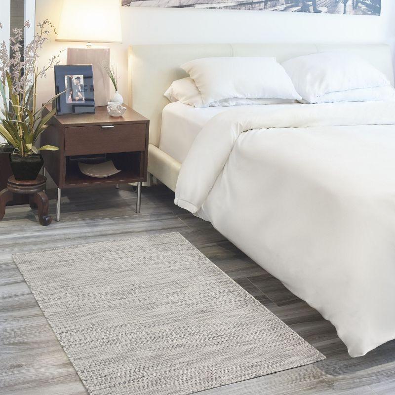 Nourison Positano POS01 Indoor/outdoor Area Rug - Light Grey 3' x 5'