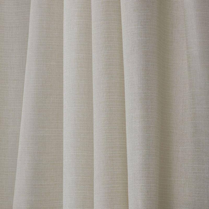 Nicole Miller Nicole Miller Faux Linen Slub Textured Hidden Tab/Rod Pocket Top Light Filtering Curtain Panel Pair (Set of 2)